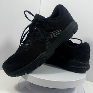 Crossover Men Athletic Sneakers Black Mesh Lace Up Size 11.5